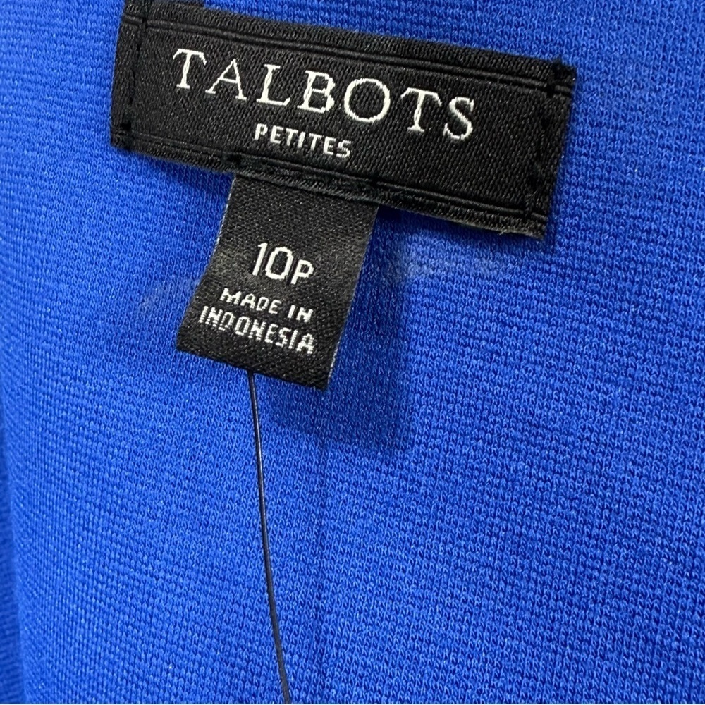Talbots short sleeve Royal Blue Sheath Dress Women’s Size 10 petite NWT - Picture 7 of 13